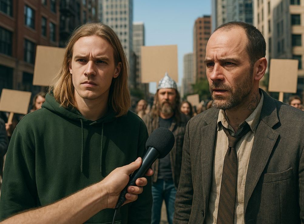 protest riot interview